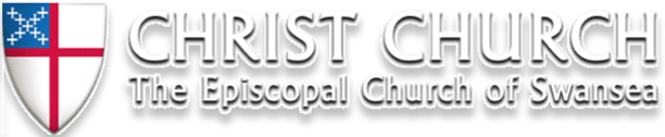 A black and white image of the logo for christ church episcopal.